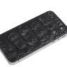 Задняя крышка для IPhone 4/4S Black декорирована кожей каймана чёрного цвета - CA-0106.jpg