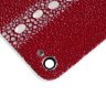 Задняя крышка для IPhone 4/4S White декорирована кожей ската красного цвета - SK-0084 (2).jpg